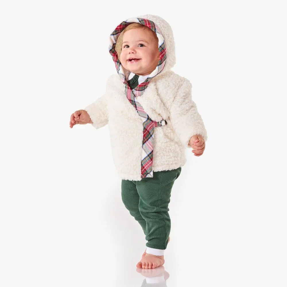 Pottery Barn Stewart Plaid Nursery Robe (3-9 months)